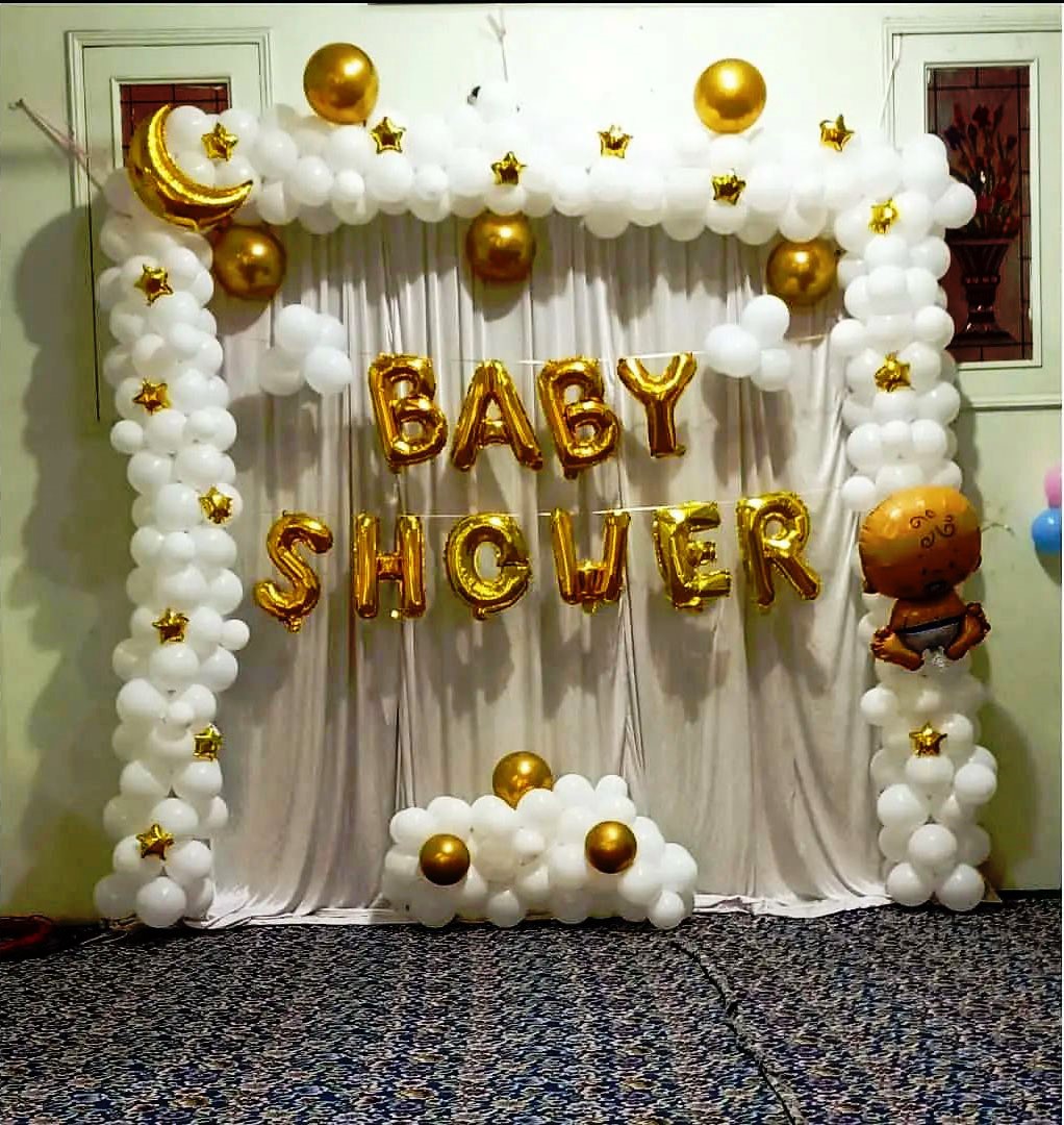 Baby Shower Party Decorations with Beautiful Backdrops and Balloons Across  India